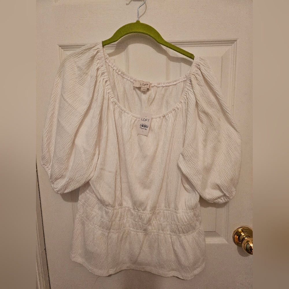 LOFT White Top Size L